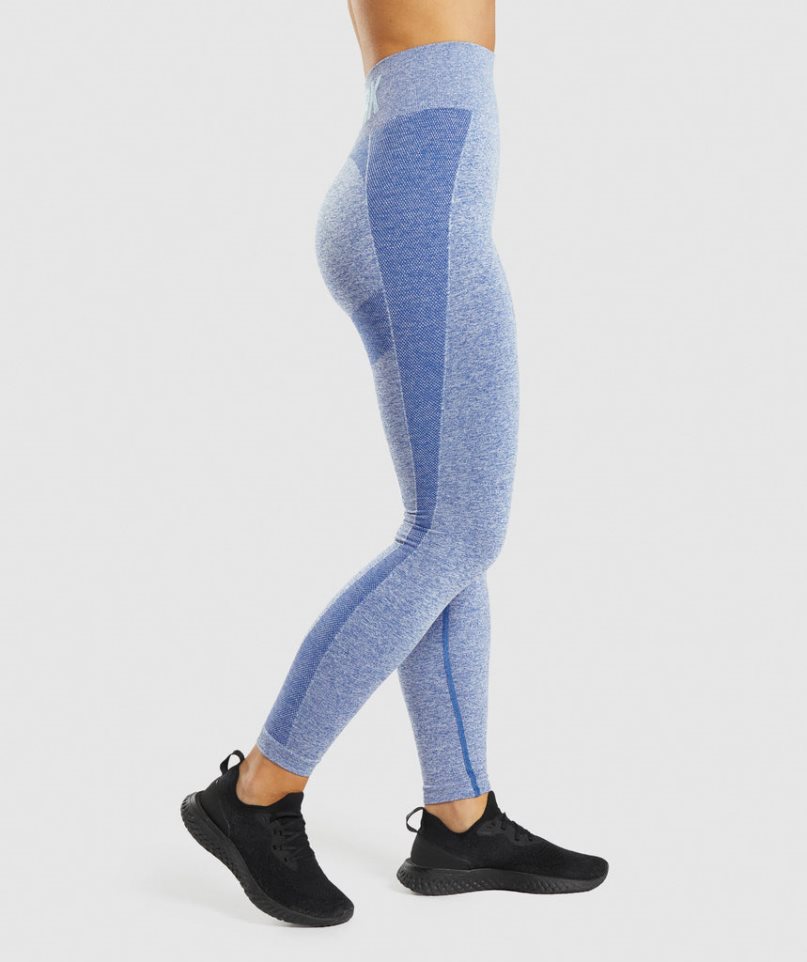 Women's Gymshark Flex High Waisted Leggings Blue | NZ 8GUYHZ